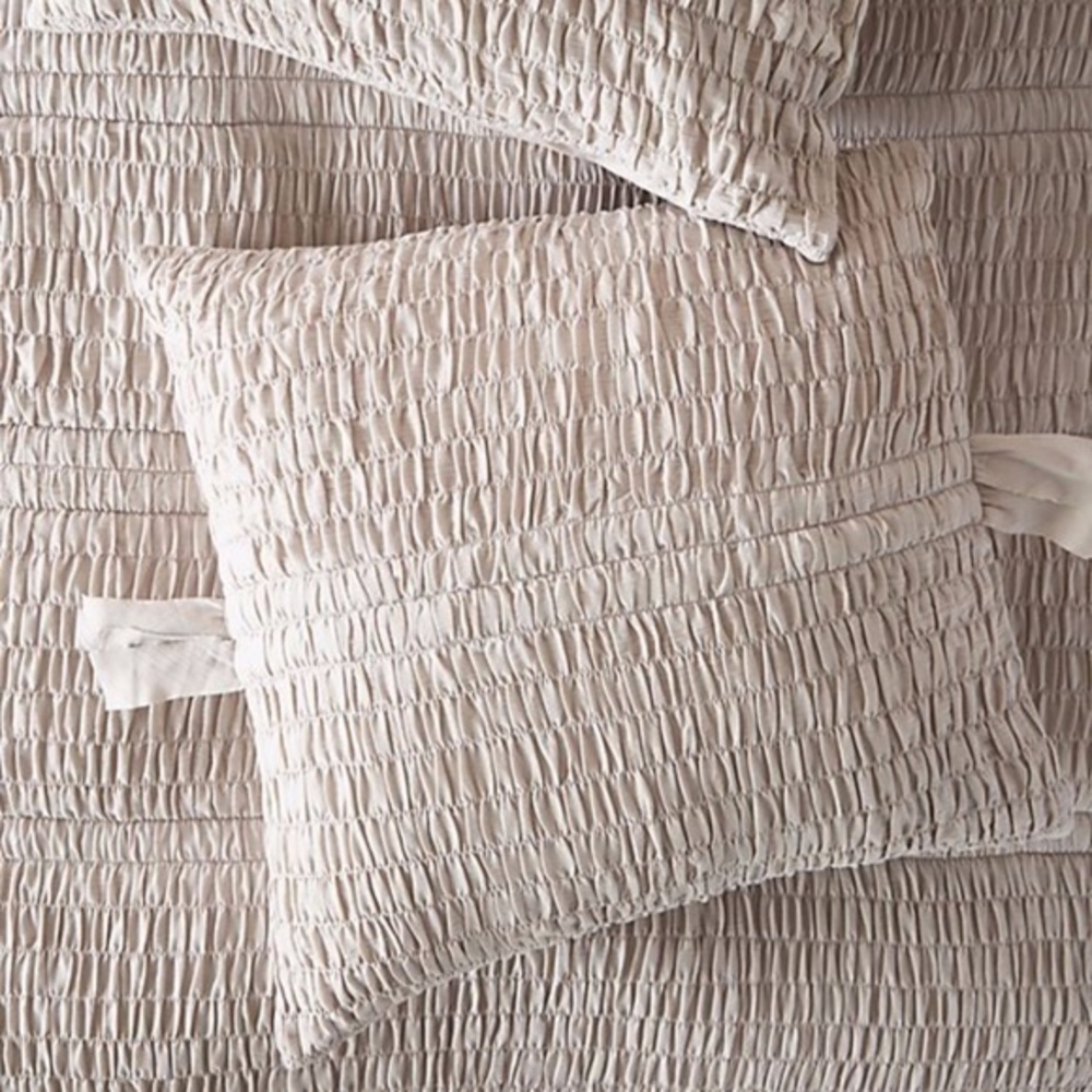Anthropologie Textured Bardot  Pillow Sham